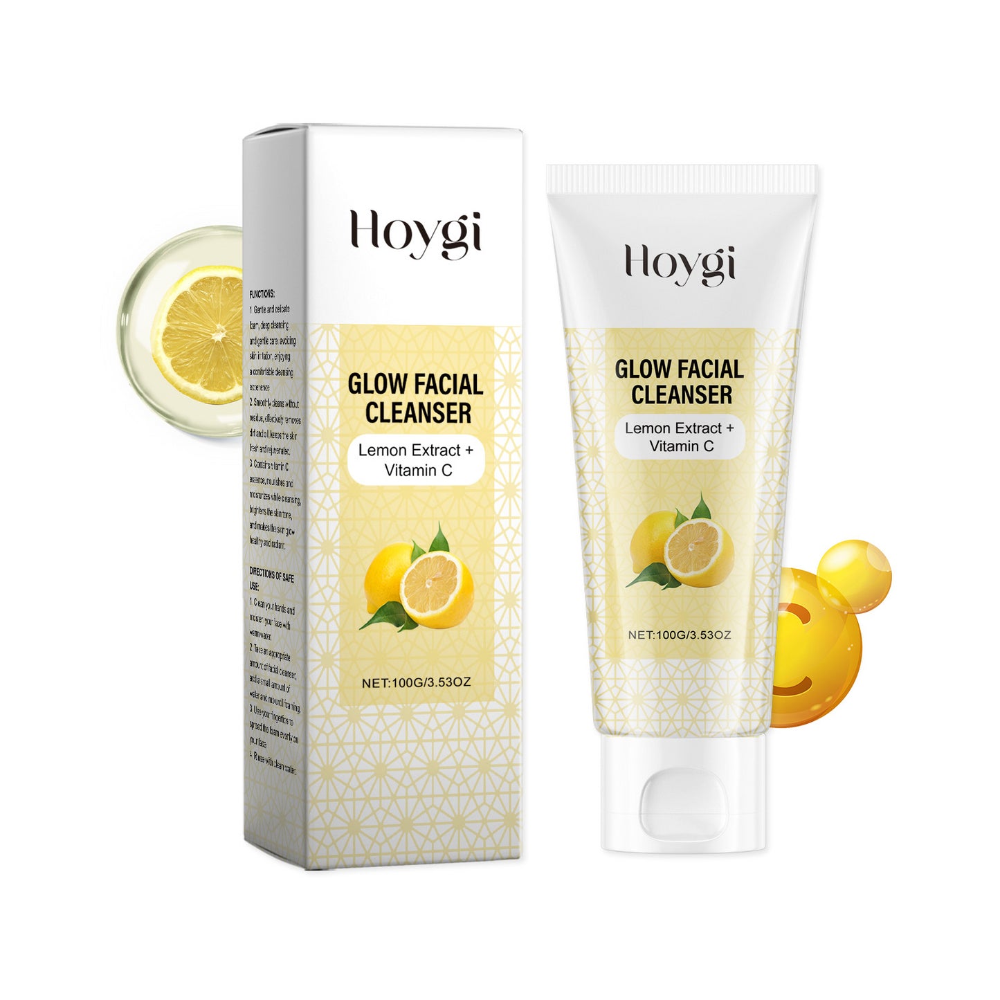Nettoyant Éclaircissant Vitamine C - Hydratant Apaisant Visage