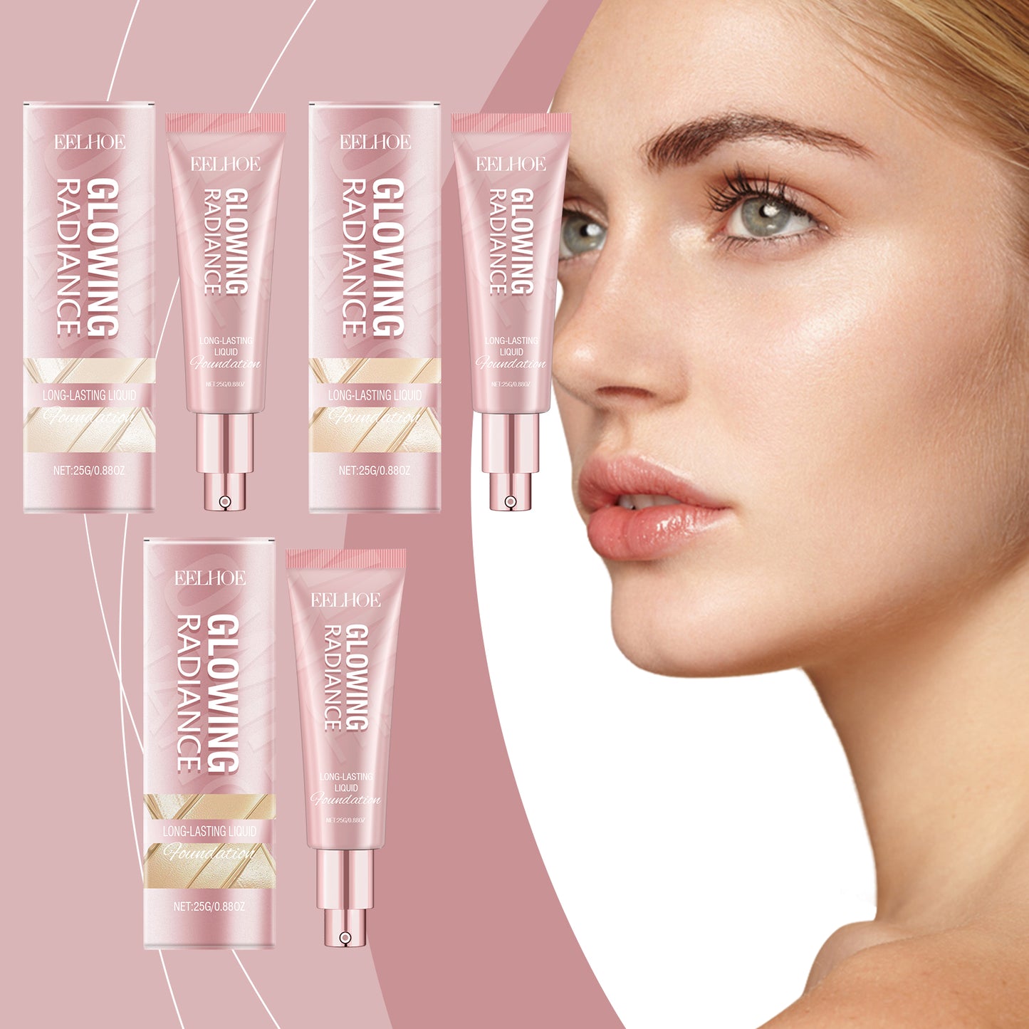 Fond de Teint Liquide Hydratant - Effet Nude Naturel Vitamine E