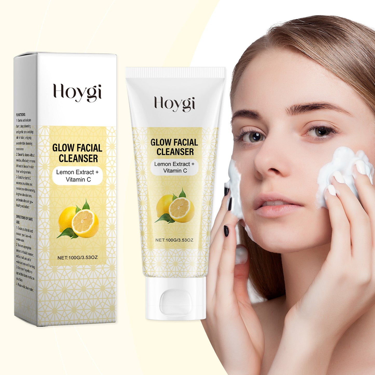 Nettoyant Éclaircissant Vitamine C - Hydratant Apaisant Visage