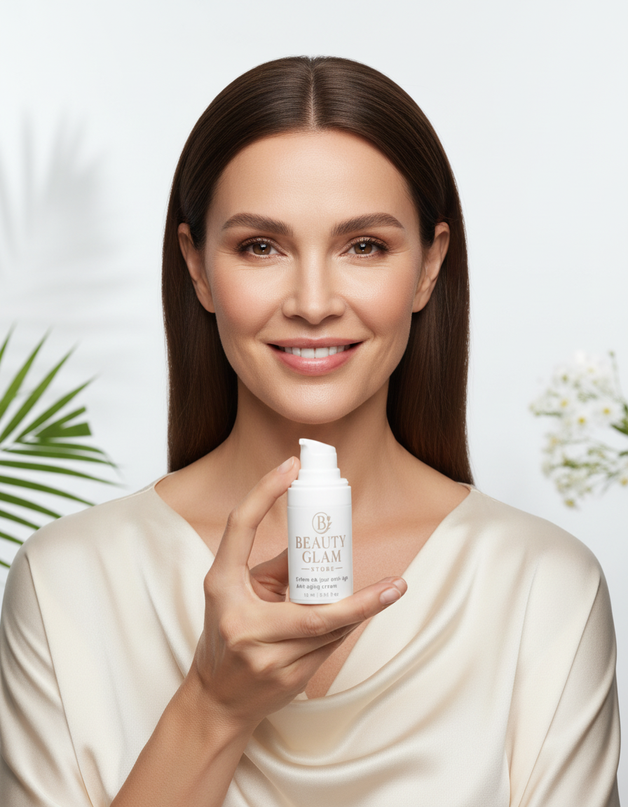 Femme présentant le pot - Qualité professionnelle