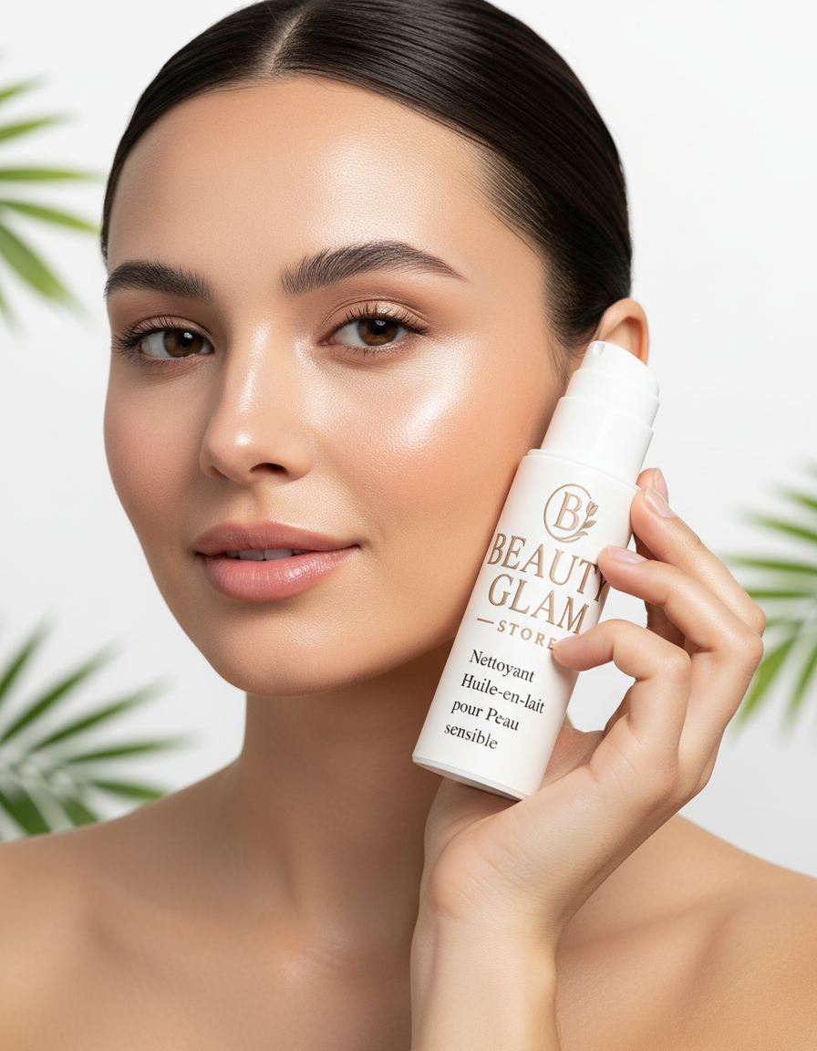 Nettoyant Huile-en-Lait Peau Sensible - Démaquillant Doux