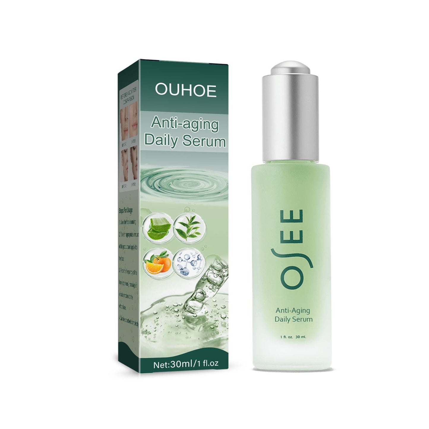 Essence Anti-Rides au Collagène - Éclaircissant Hydratant Visage