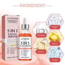 Sérum Raffermissant 5 en 1 - Vitamine C + Acide Hyaluronique