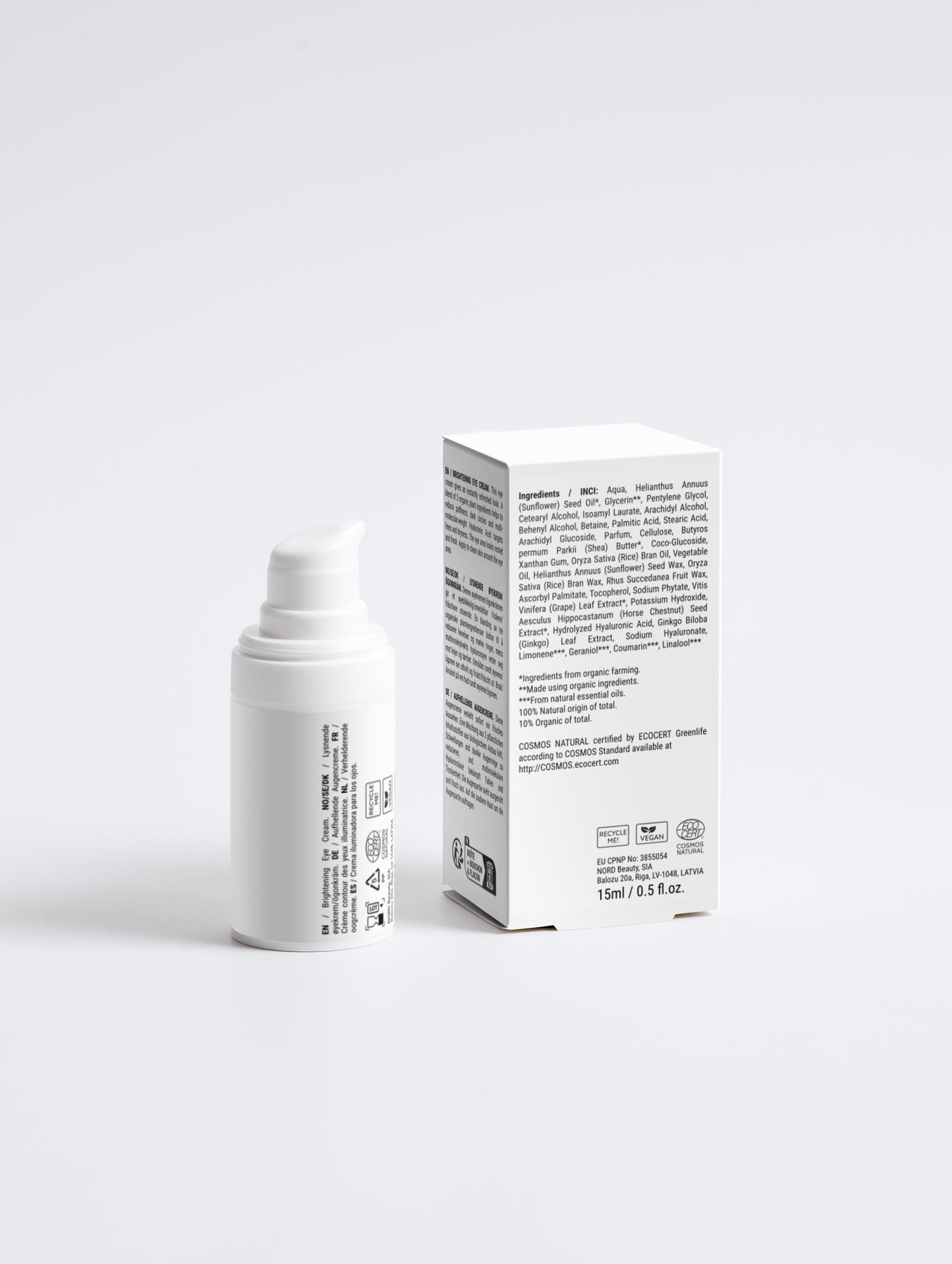 Crème Contour des Yeux Éclaircissante - Anti-Cernes et Anti-Poches 15g / 0,53 oz